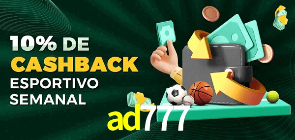 10% de bônus de cashback na ad777